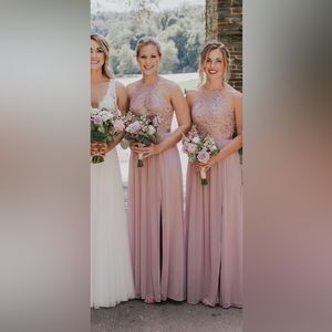 David’s Bridal- blush pink bridesmaids dress